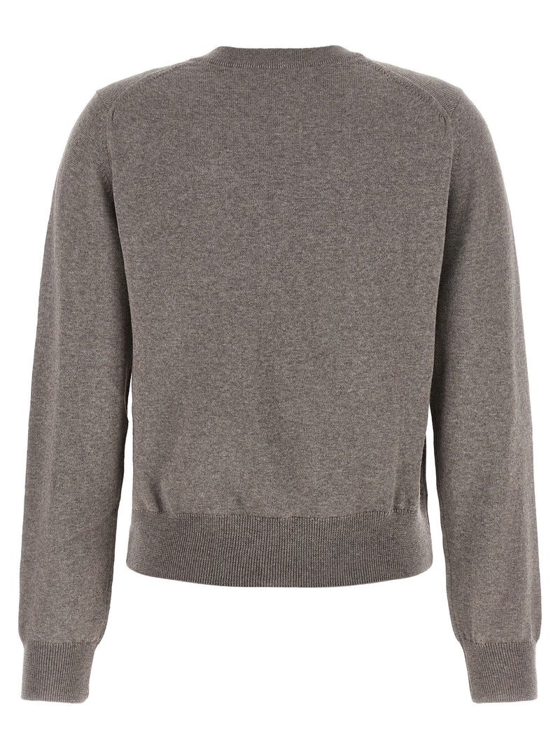 Maison Kitsuné Gray Wool Cardigan