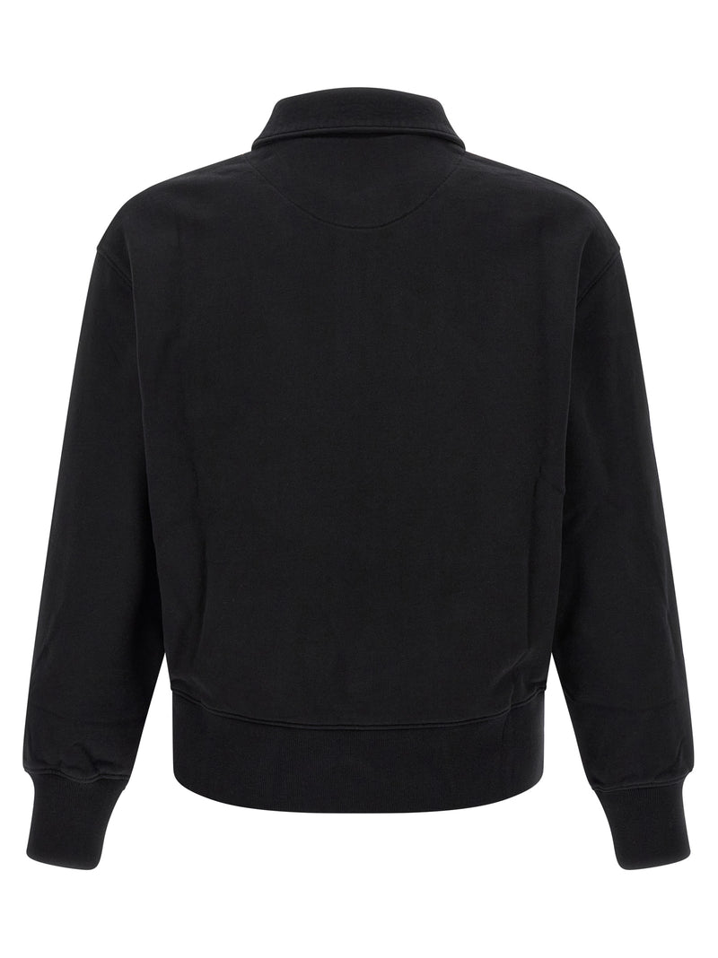 Maison Kitsuné Black Organic Cotton Sweatshirt