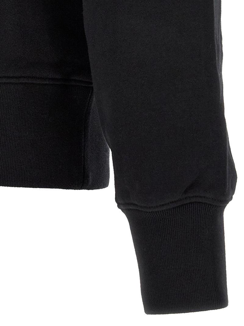 Maison Kitsuné Black Organic Cotton Sweatshirt