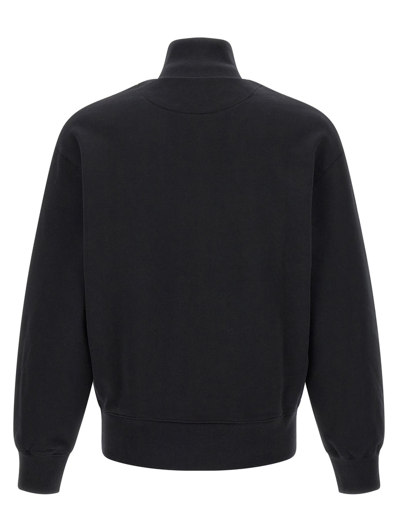 Maison Kitsuné Black Organic Cotton Sweatshirt