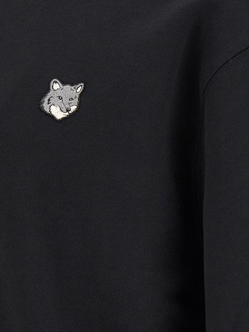Maison Kitsuné Black Organic Cotton Sweatshirt
