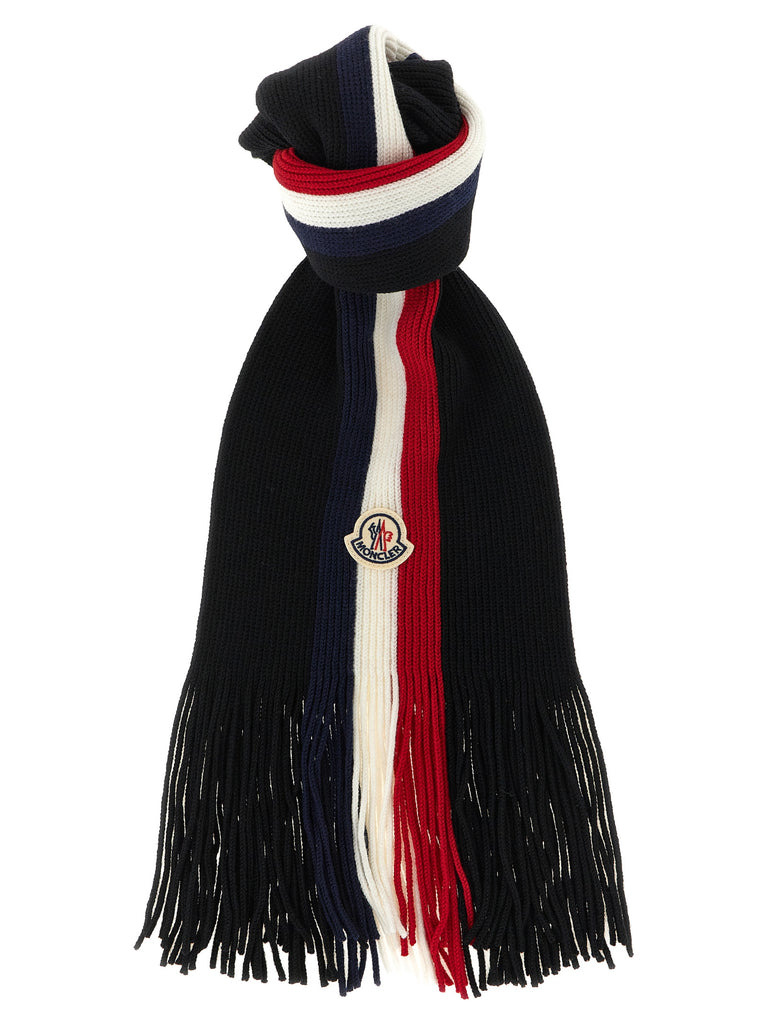 Moncler Black Virgin Wool Foulard — Urbalenti NYC