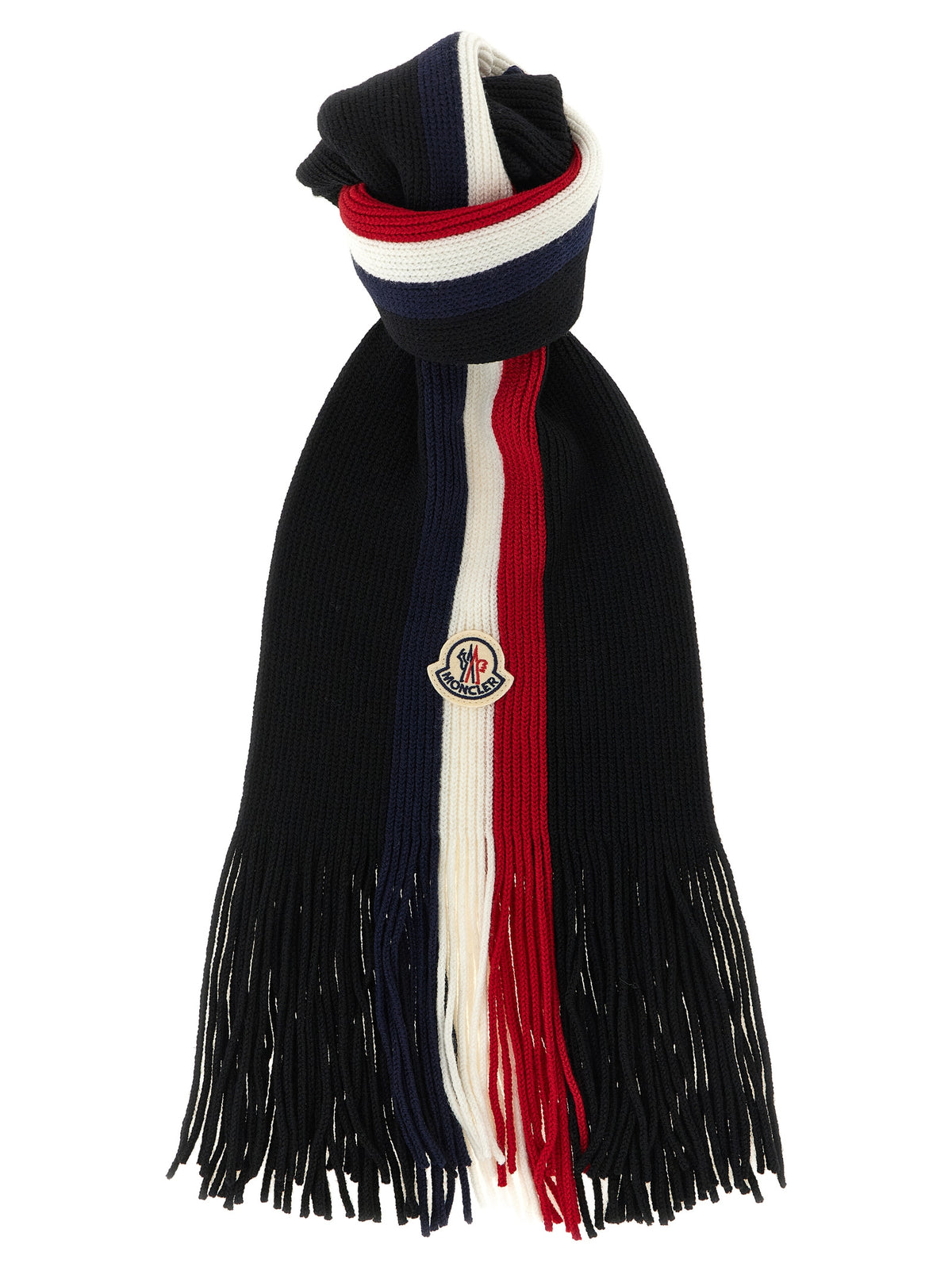 【MONCLER】マフラー Moncler Black Virgin Wool Foulard — Urbalenti NYC