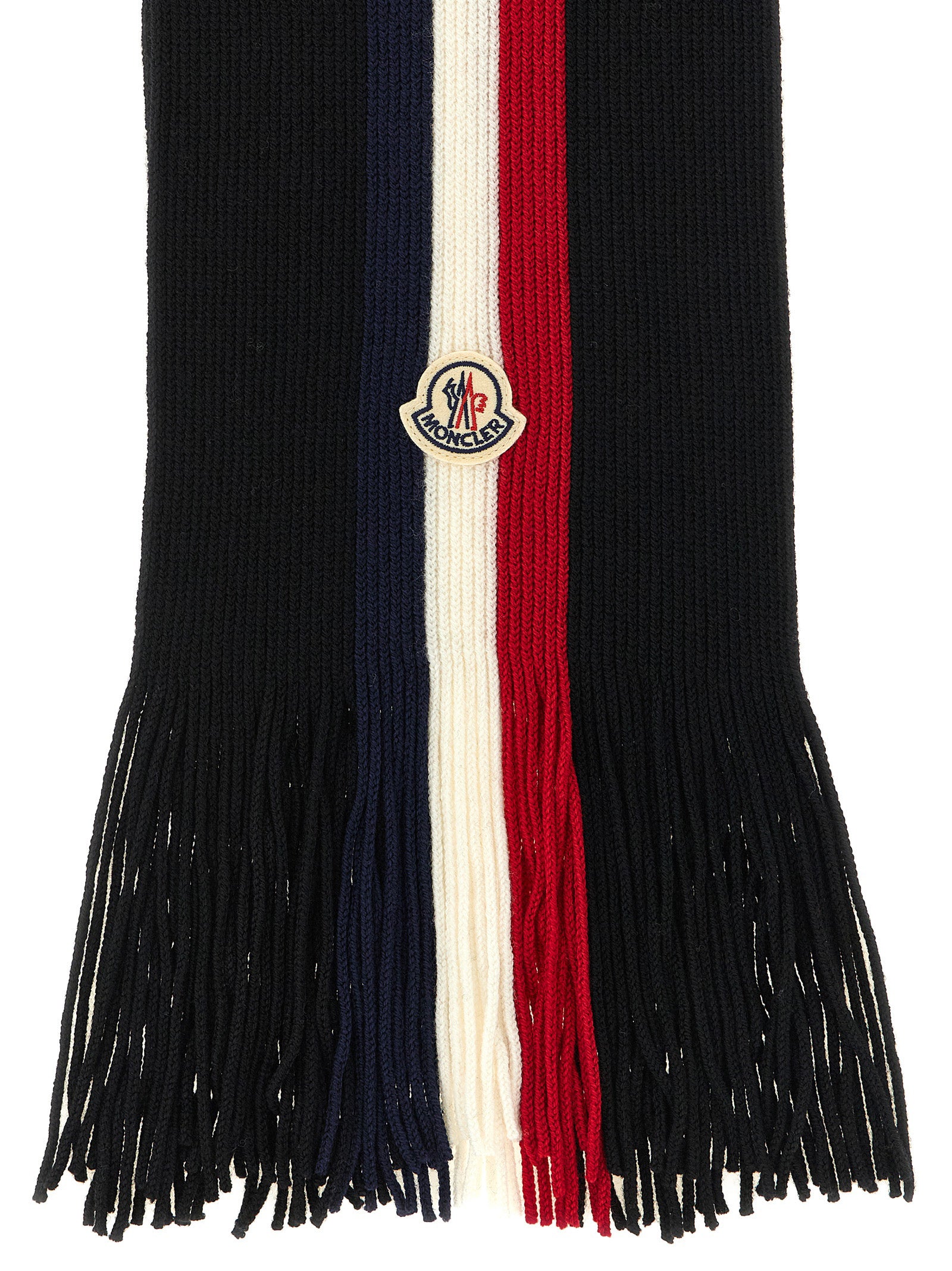 Moncler Black Virgin Wool Foulard — Urbalenti NYC