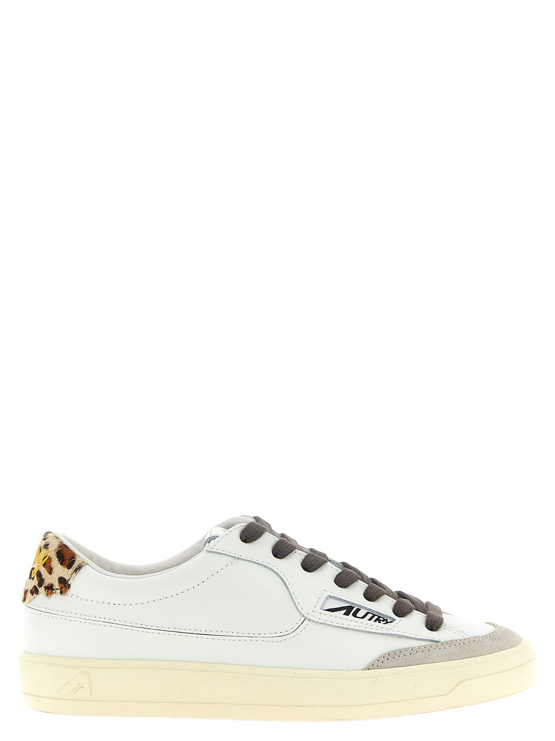 Baskets basses Autry multicolores en peau de vache