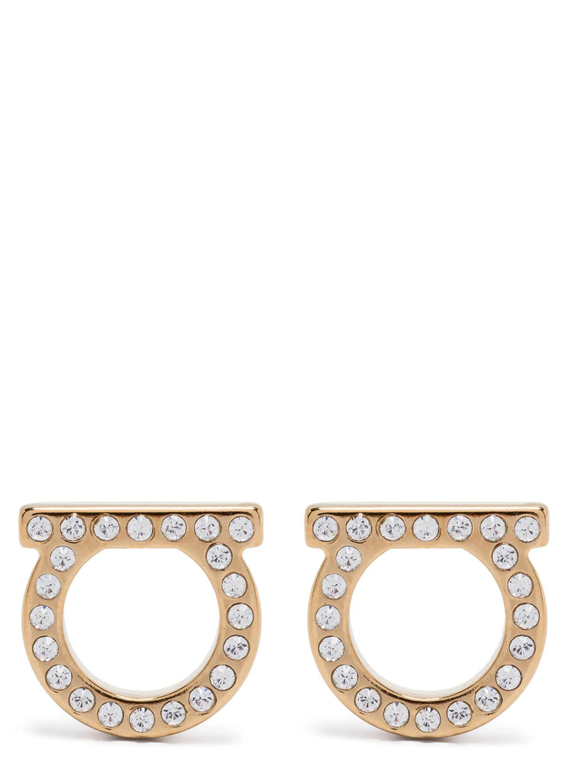 Ferragamo Gold Brass Earrings