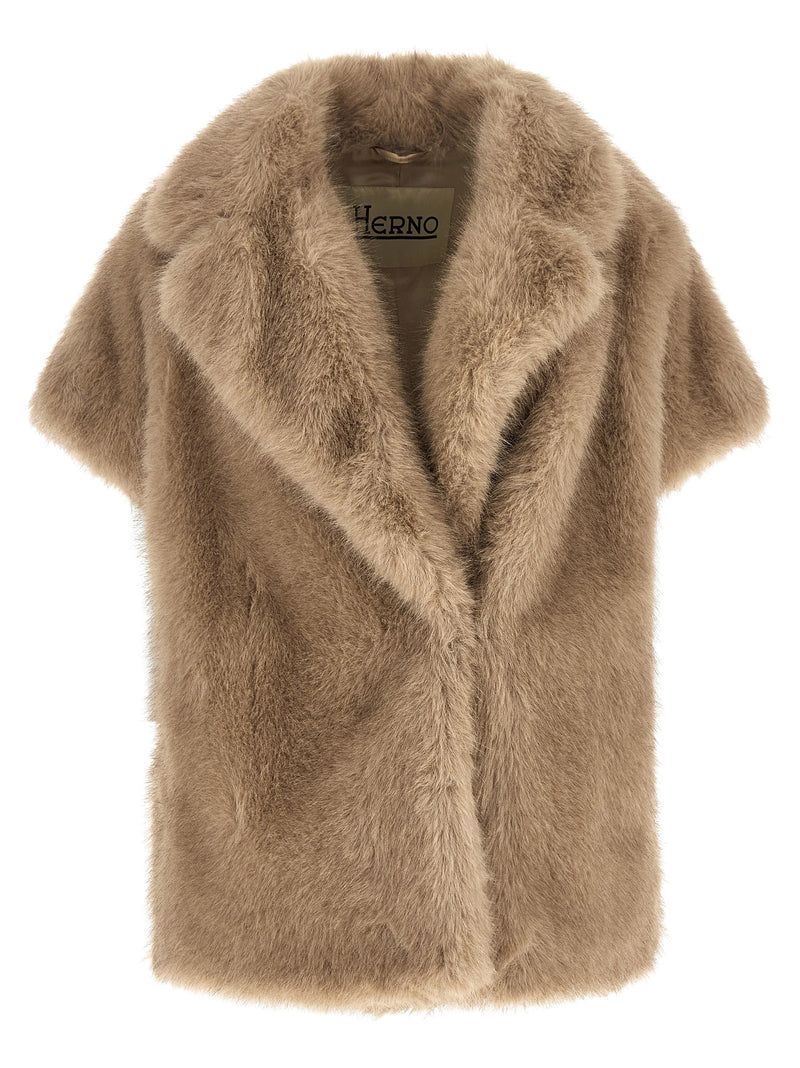Herno Beige Polyester Coat