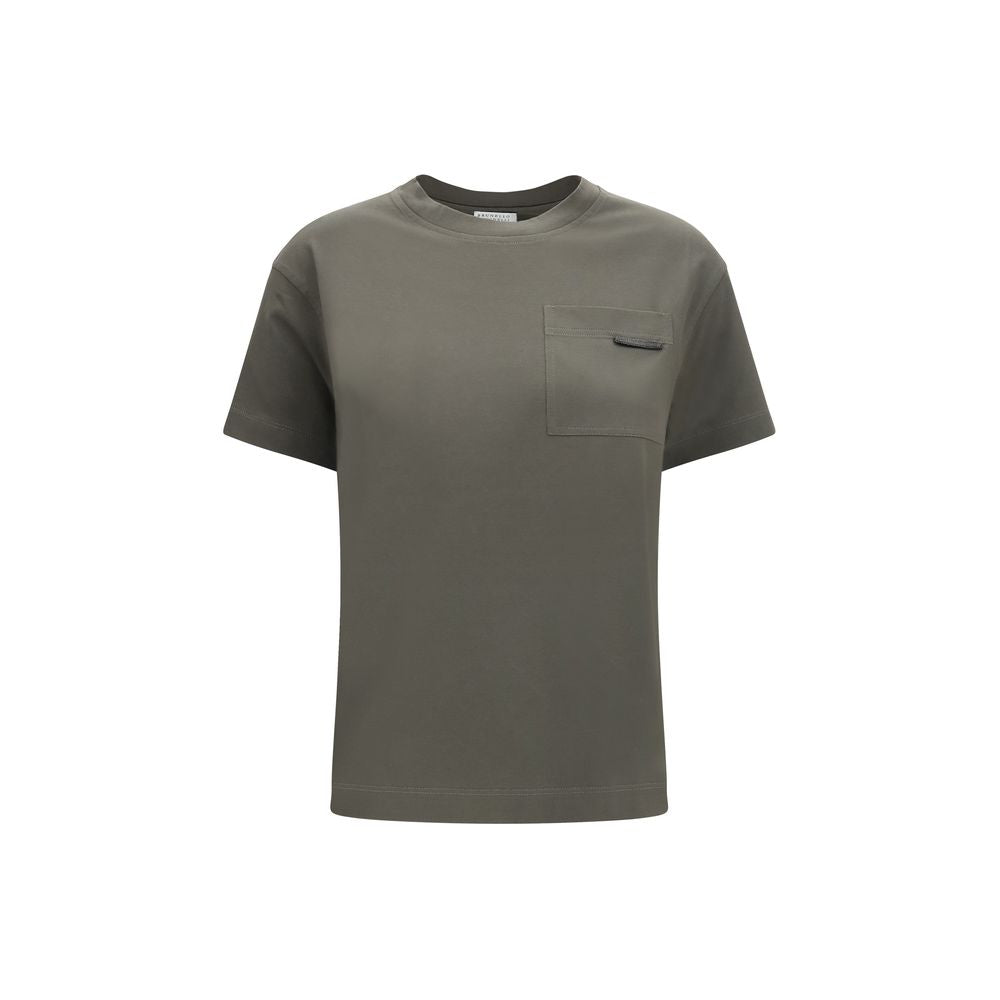 Brunello Cucinelli Bicolor Cotton T-Shirt — Urbalenti NYC