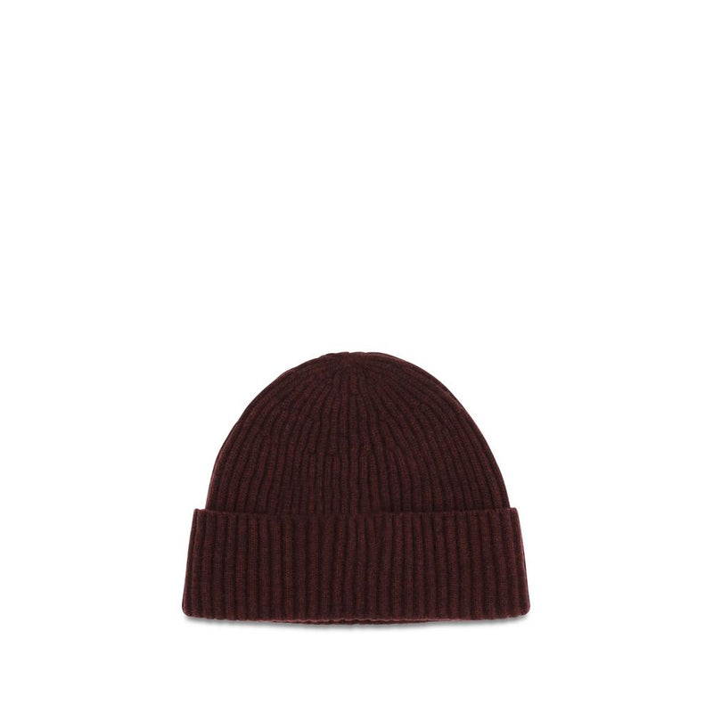 Brunello Cucinelli Bordeaux Cashmere Beanie