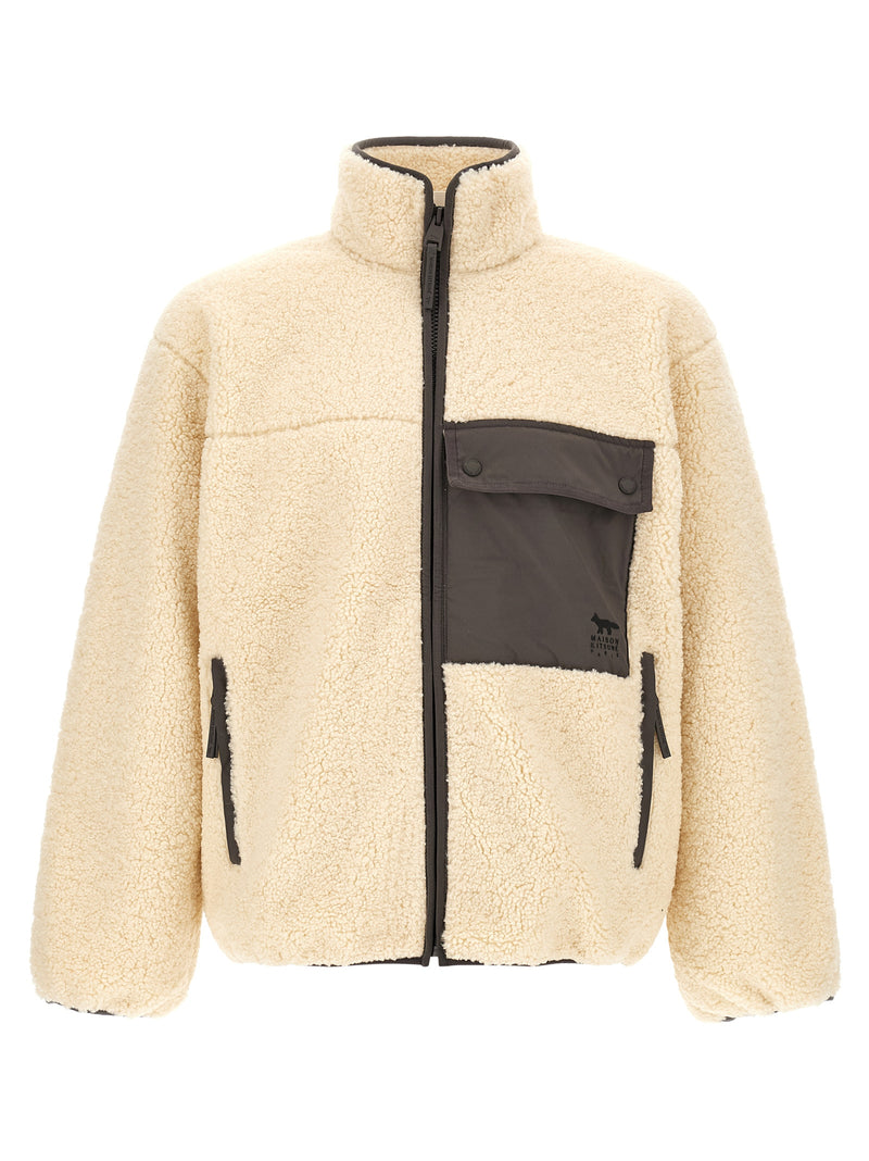 Maison Kitsuné Beige Polyester Full-Length Jacket