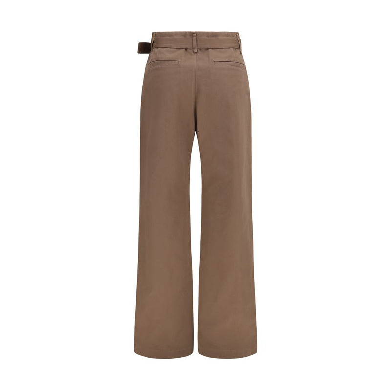 Lemaire Brown Polyester Casual Pants