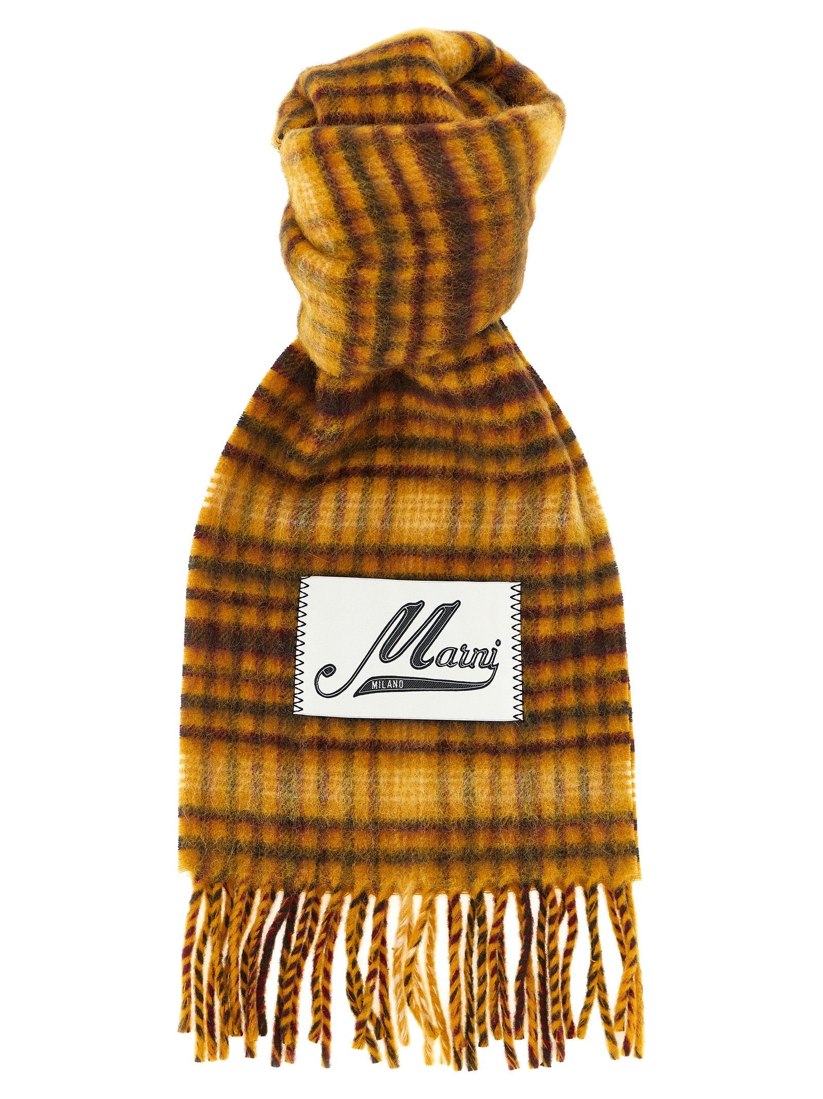 MARNI ロングスカーフ Marni Multicolor Virgin Wool Foulard — Urbalenti NYC