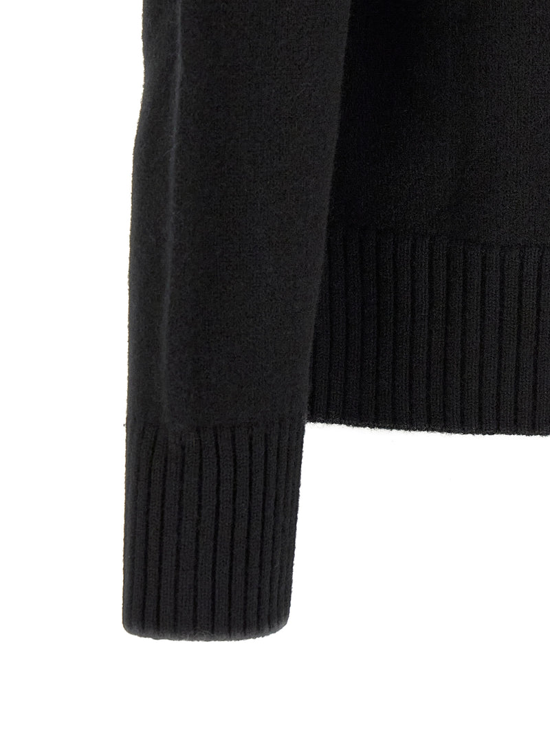 Ami Paris Black Wool Cardigan