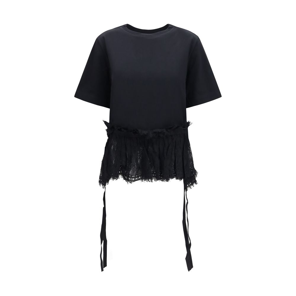 トップス alexander mcqueen cotton cashmere Alexander McQueen Black Cotton T-Shirt — Urbalenti NYC