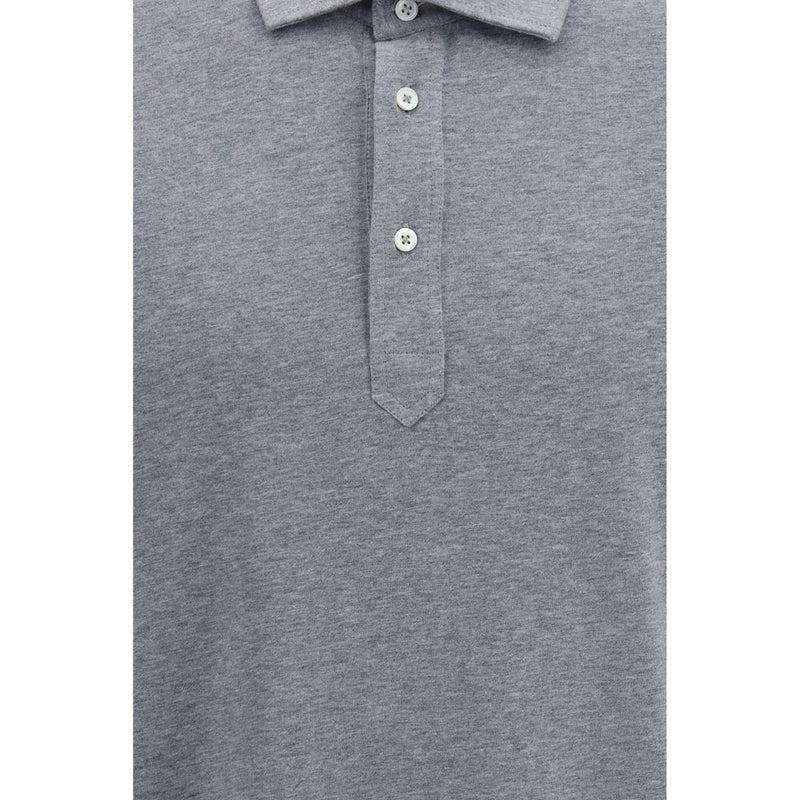 Camisa polo de algodão Brunello Cucinelli para homens