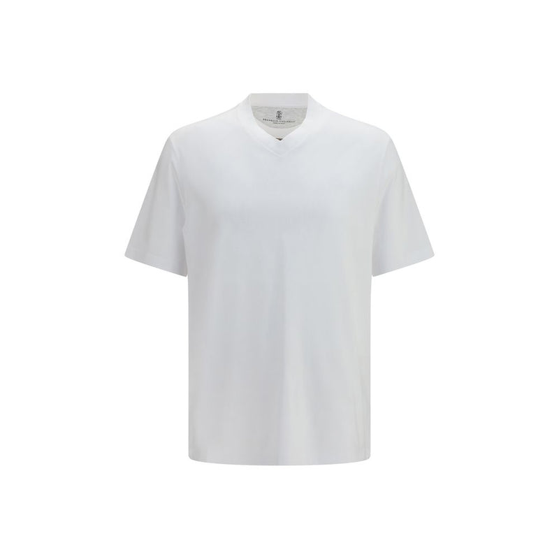 Camiseta blanca de algodón de Brunello Cucinelli