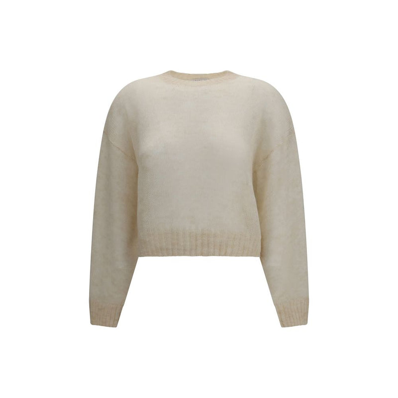 Maglione beige in cashmere Brunello Cucinelli