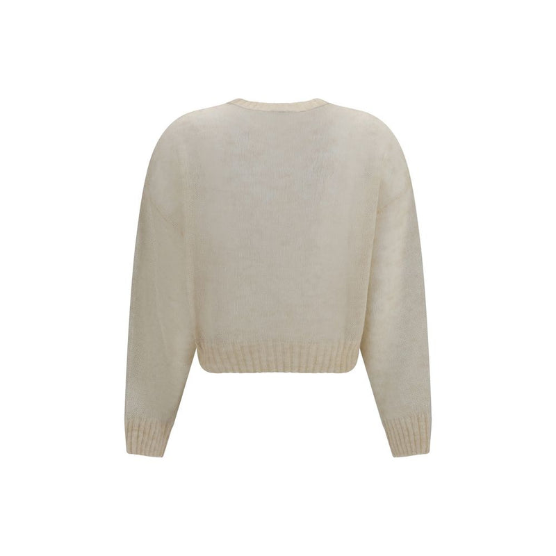 Maglione beige in cashmere Brunello Cucinelli