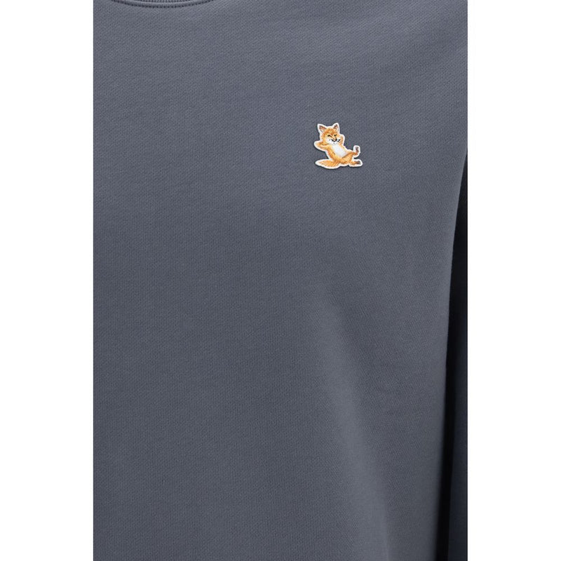 Maison Kitsuné Gray Organic Cotton Sweatshirt