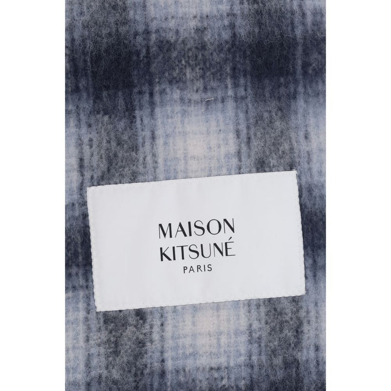 Maison Kitsuné Gray Alpaca Vicugna Pacos Scarf