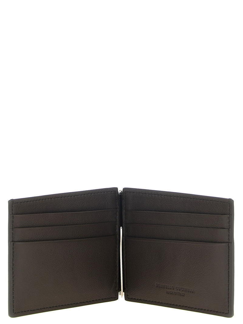 Brunello Cucinelli Brown Calfskin Money Clip
