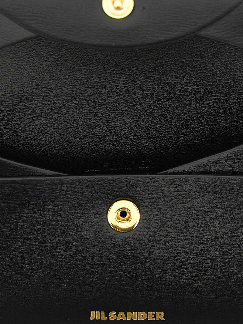 Jil Sander Black Calfskin Cardholder