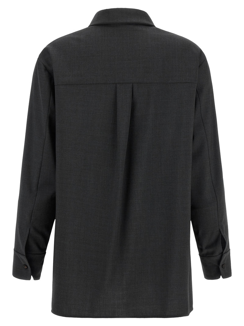 'S Max Mara Gray Wool Blouse