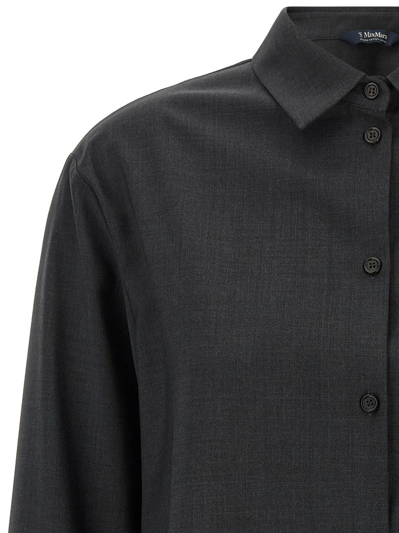 'S Max Mara Gray Wool Blouse