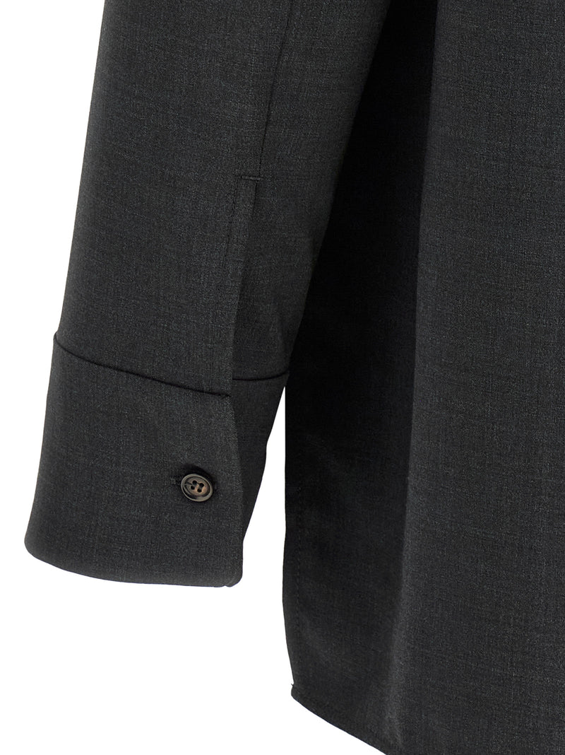'S Max Mara Gray Wool Blouse
