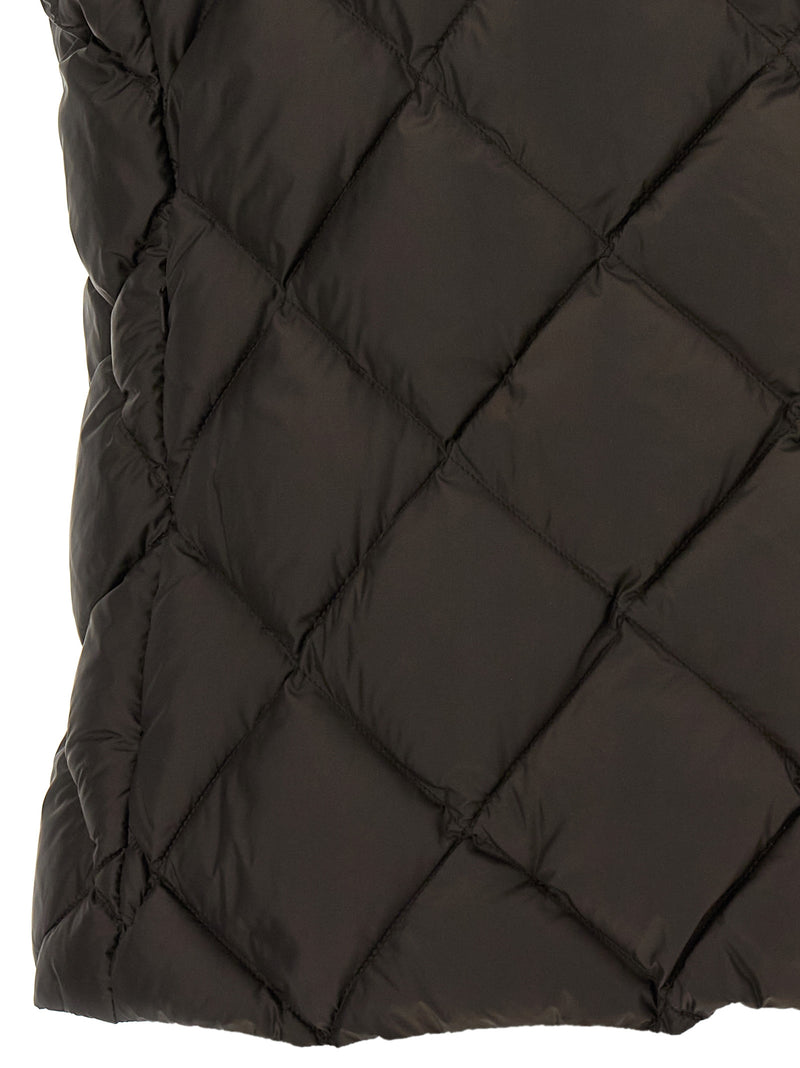 Max Mara Brown Polyester Sleeveless Jacket