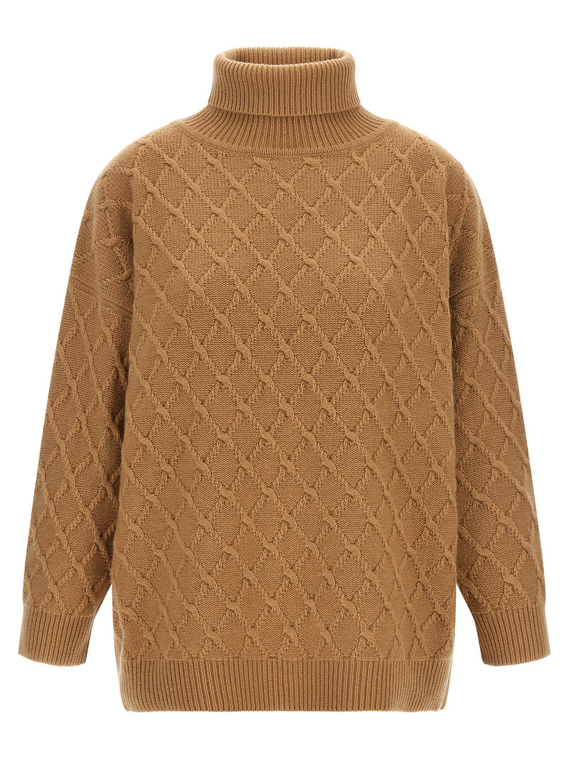 Max Mara Beige Wool Cardigan