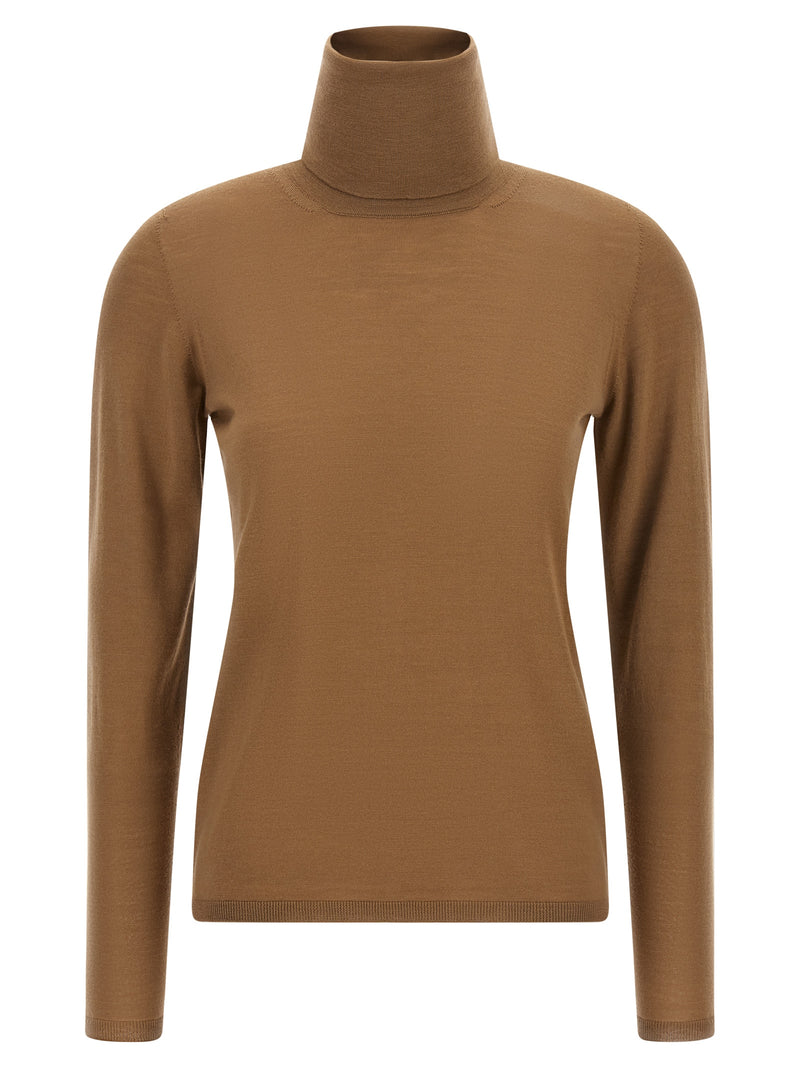 Max Mara Beige Virgin Wool Cardigan