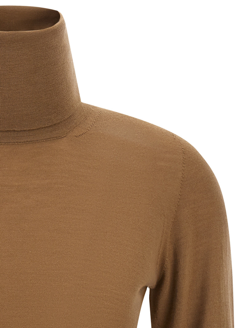 Max Mara Beige Virgin Wool Cardigan
