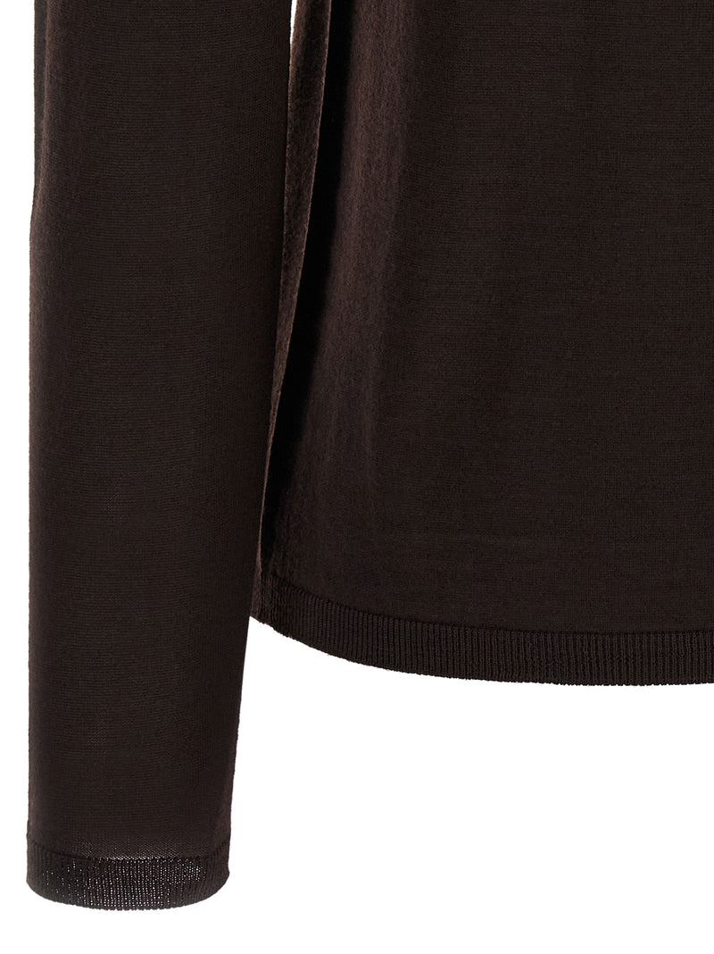 Max Mara Brown Virgin Wool Cardigan