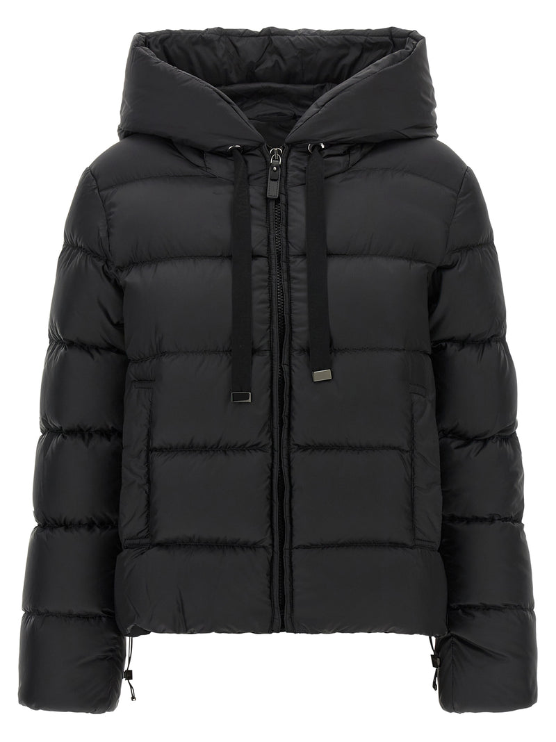 Max Mara Black Polyester Full-Length Jacket
