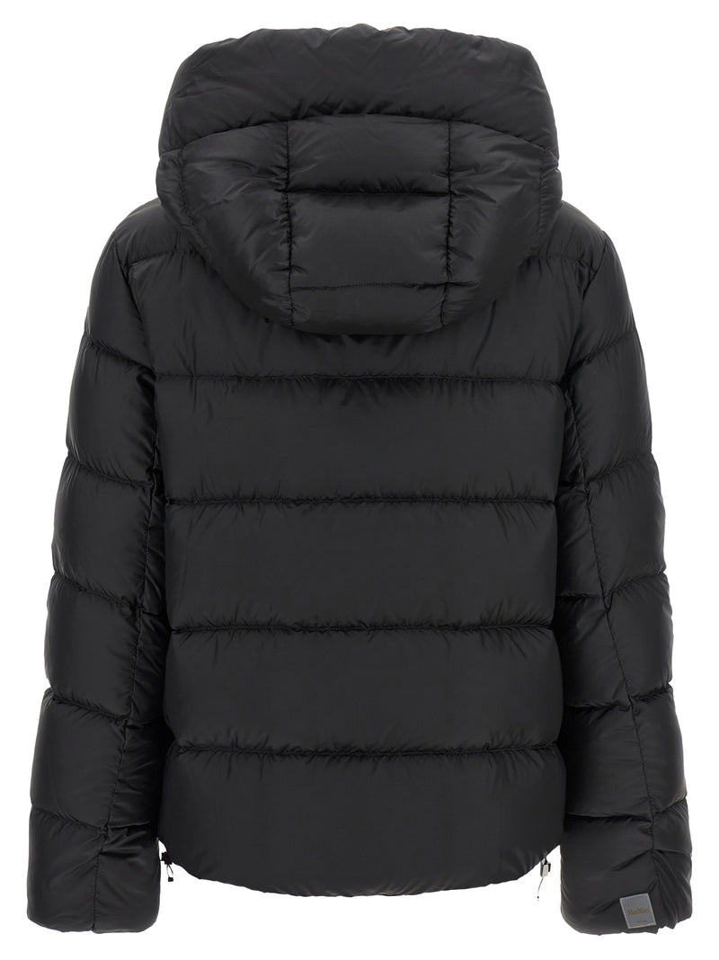 Max Mara Black Polyester Full-Length Jacket
