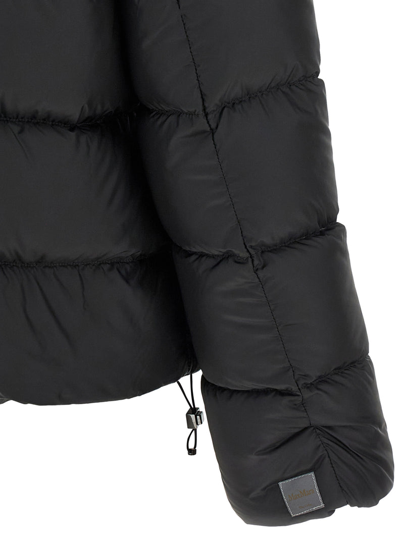 Max Mara Black Polyester Full-Length Jacket