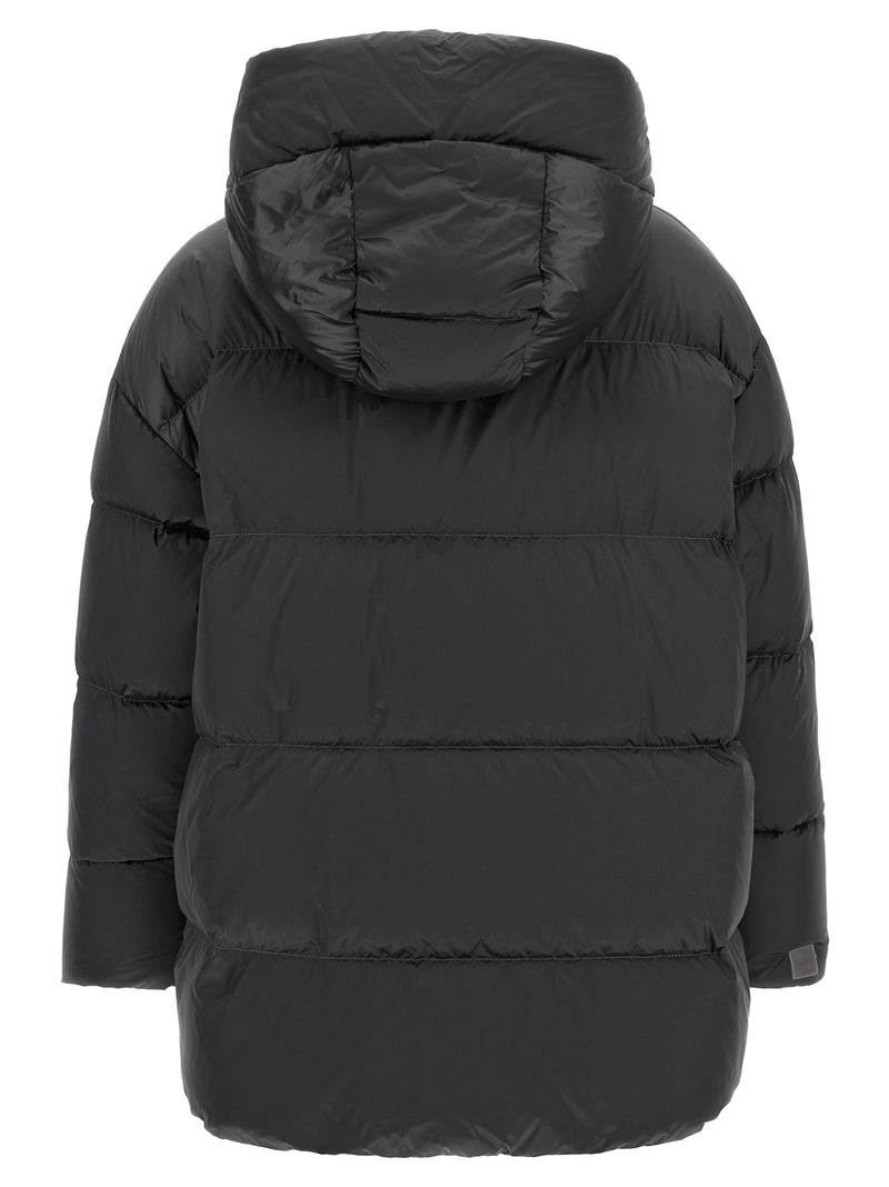 Max Mara Gray Polyamide Full-Length Jacket