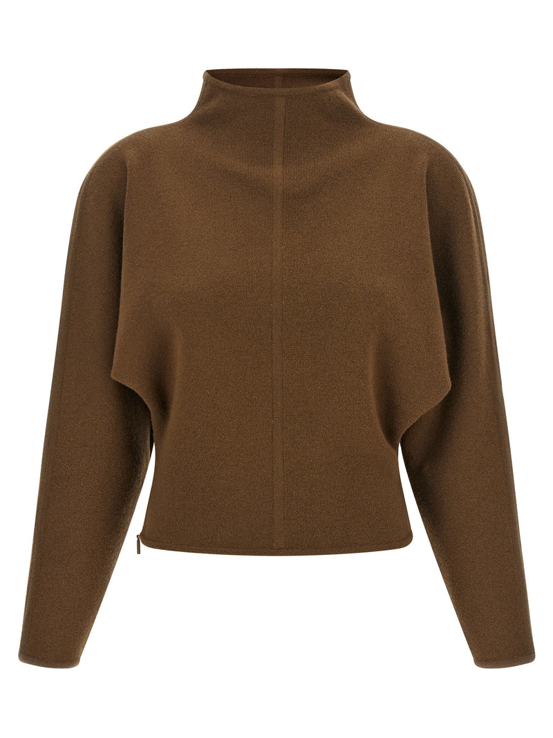 Max Mara Brown Virgin Wool Cardigan