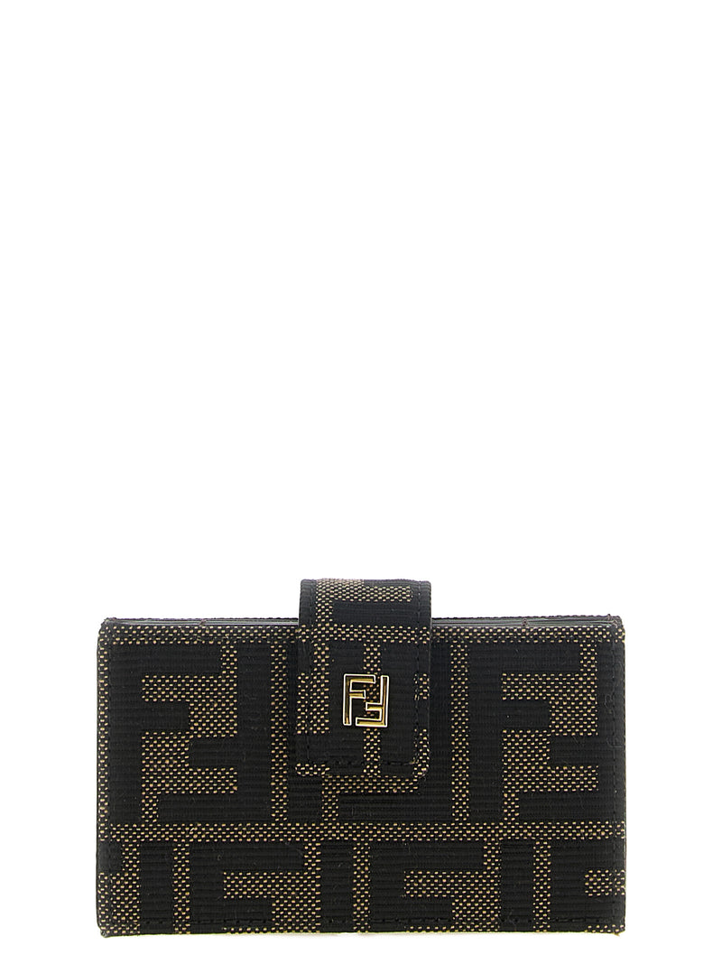 Fendi Brown Polyester Cardholder