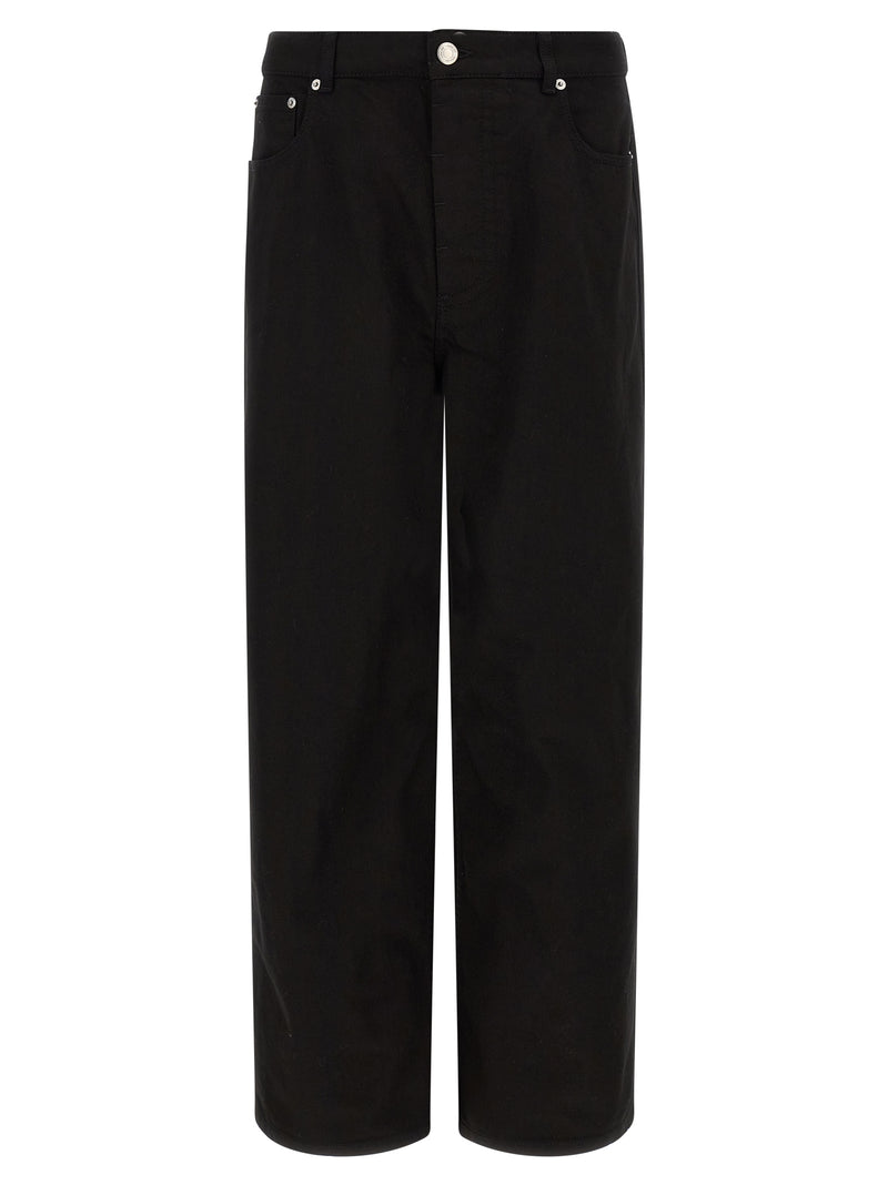Ami Paris Black Cotton Relaxed Fit Jeans