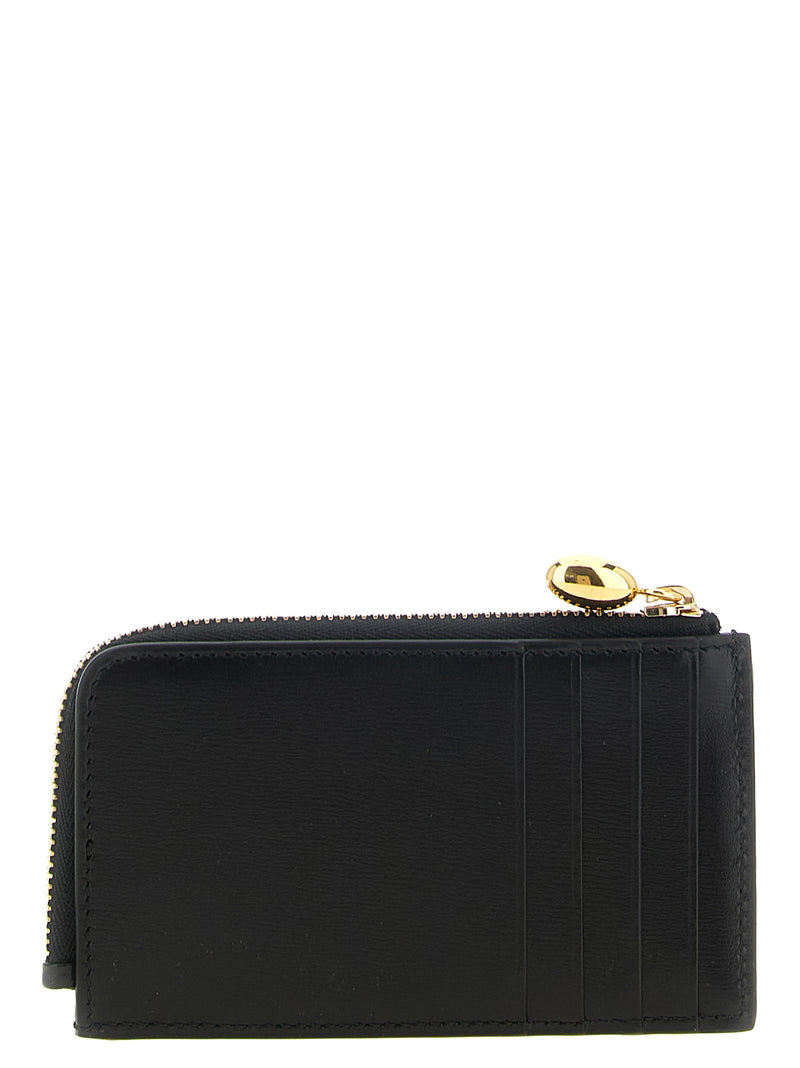 Tarjetero de piel de becerro Jil Sander para mujer