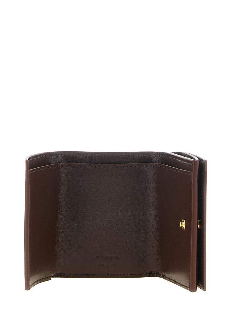 Jil Sander Brown Calfskin Cardholder