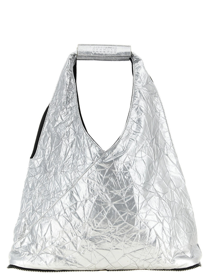 MM6 Maison Margiela Silver Polyethylene Tote Bag