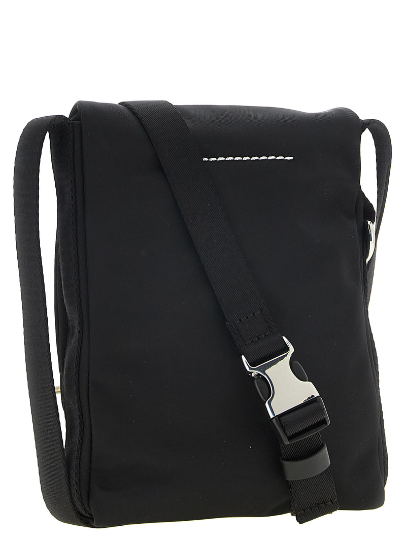 MM6 Maison Margiela Black Polyamide Crossbody Bag