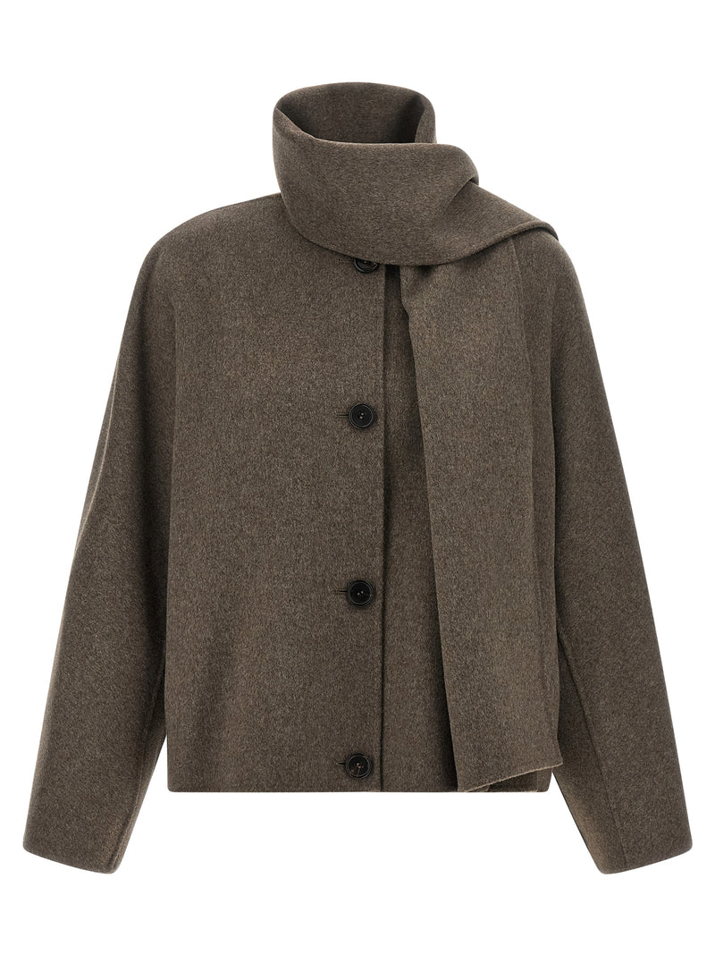 'S Max Mara Brown Wool Full-Length Jacket