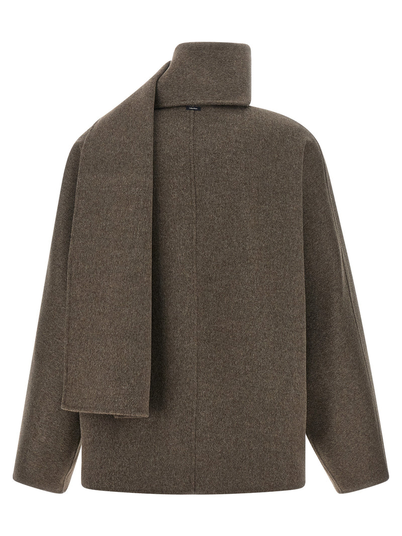 'S Max Mara Brown Wool Full-Length Jacket