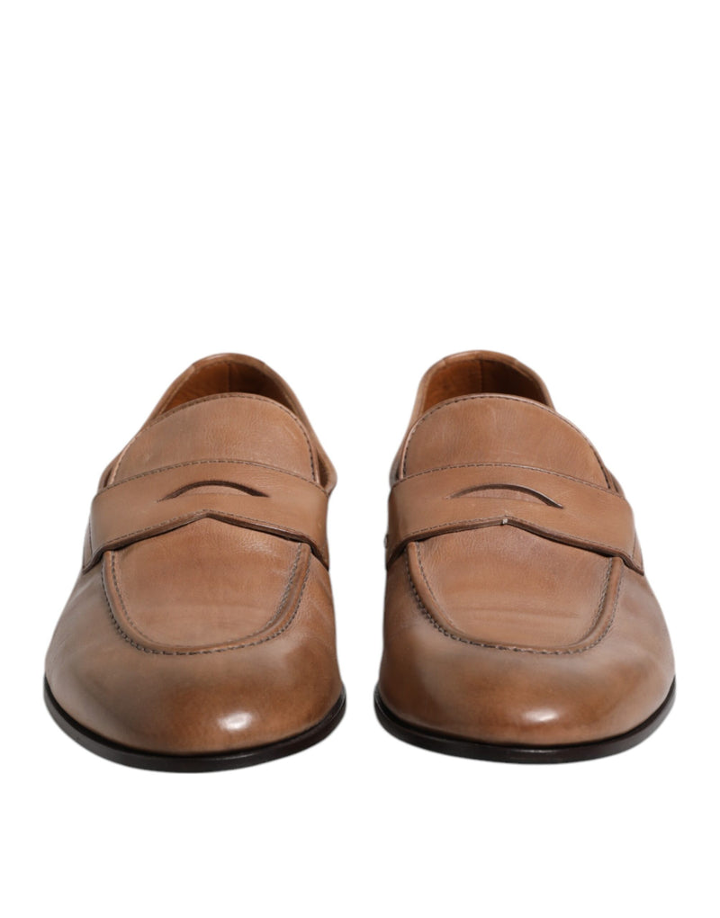 Mocassins à enfiler en cuir Brunello Cucinelli pour homme
