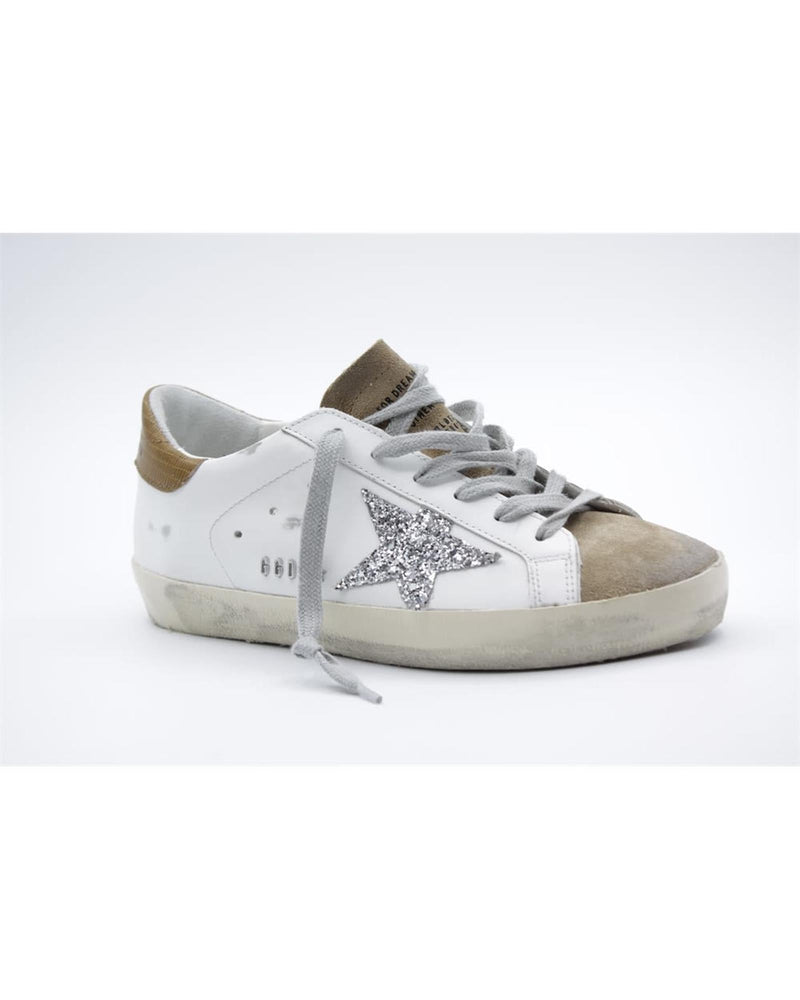 Zapatillas bajas de piel y textil Golden Goose para mujer