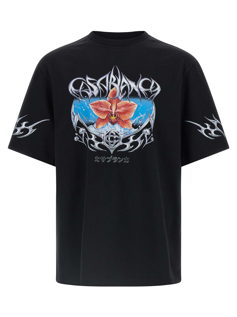 Camiseta de algodão orgânico Casablanca para homens
